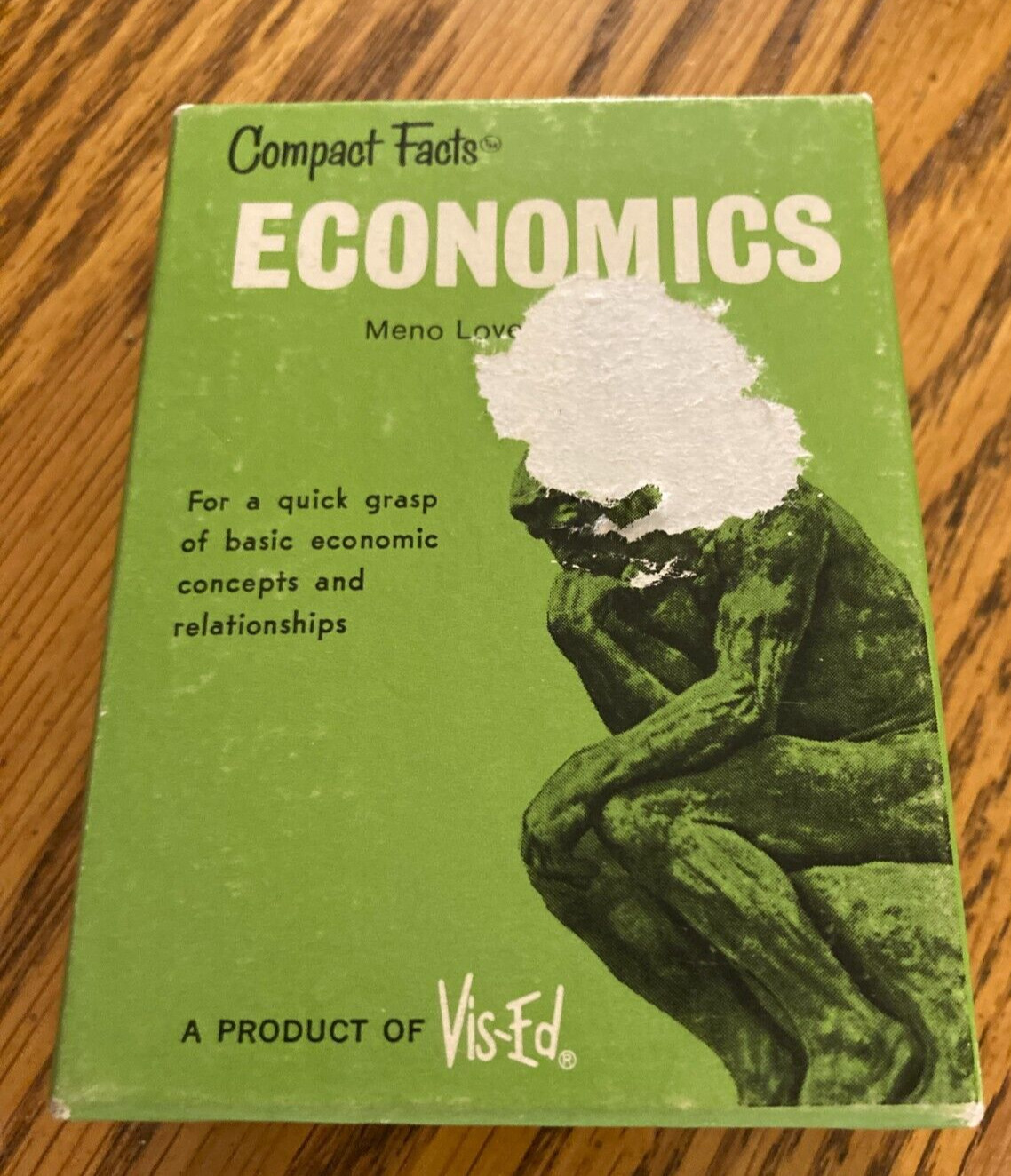 Vintage Vis-Ed Visual Education Compact Facts ECONOMICS Card Set 
