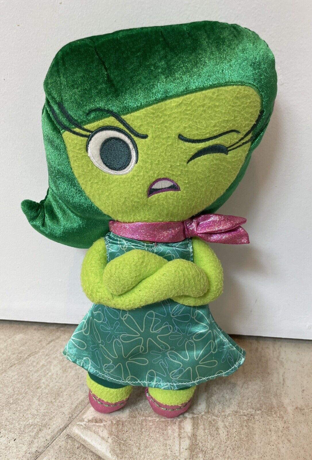 Disney Pixar Inside Out Movie Disgust Emotion Green Doll Stuffed Plush