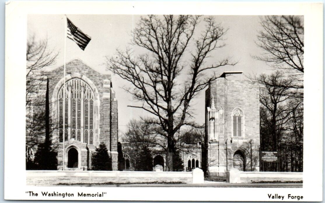 Postcard Washington Memorial Chapel Robert Norris Thanksgiving Tower PA USA