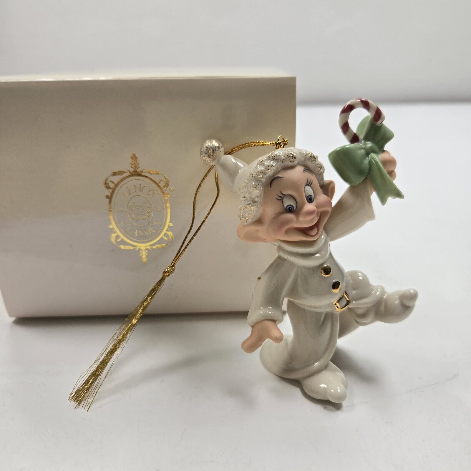 Lenox Disney Showcase Snow White Dwarf A Dopey Kind of Holiday Ornament Orig Box