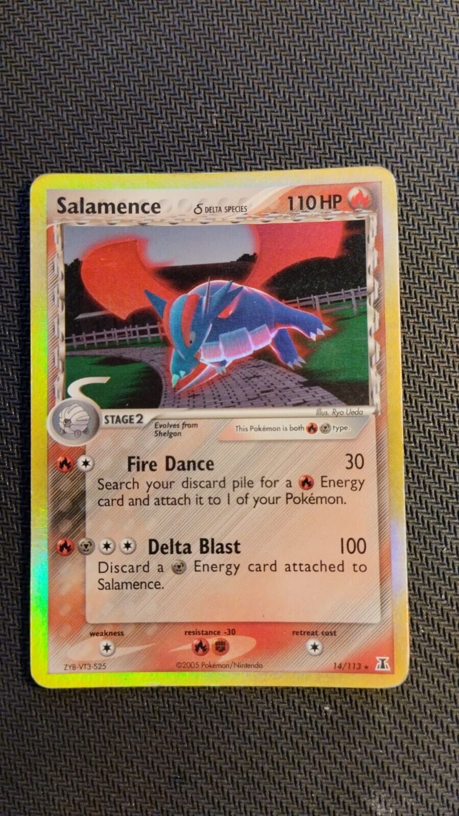 Pokemon Card Salamence 14/113 - Ex Delta Species - Eng - Holo Reverse