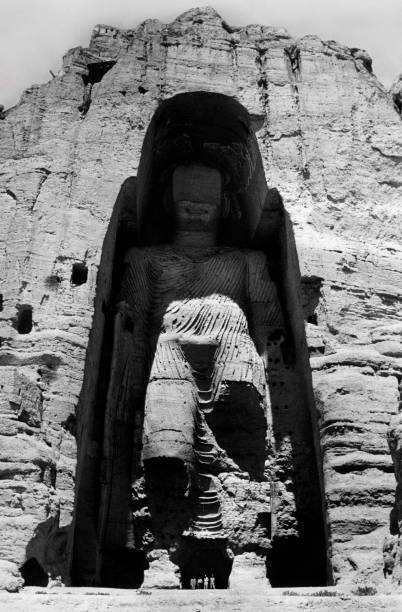 Asia Afghanistan The Buddhas Of Bamiyan 1960 OLD PHOTO