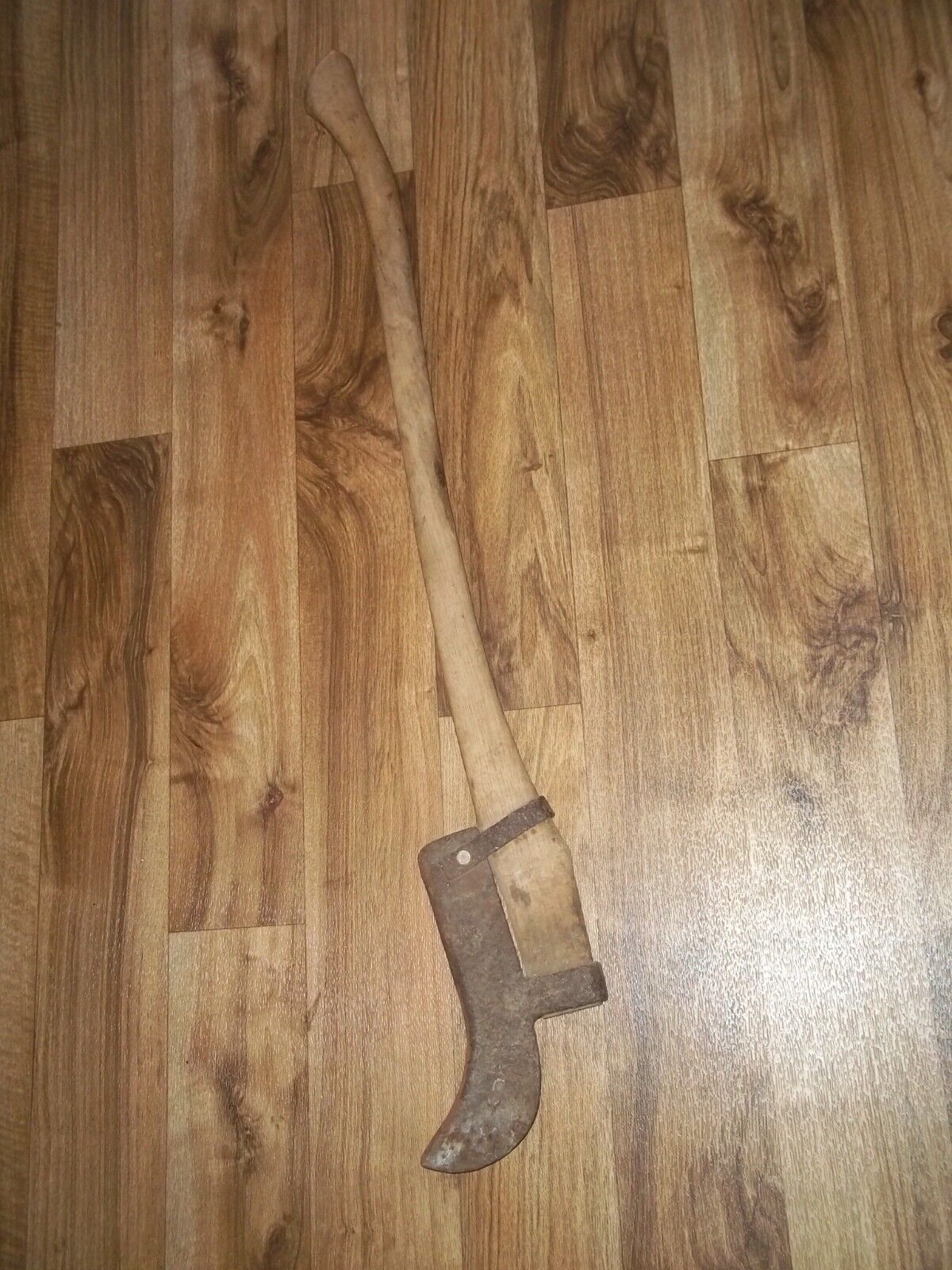 Vintage fire fighting tool brush axe