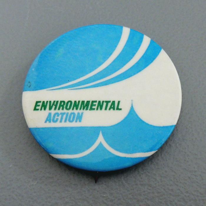 Environmental Action Wave Climate Change Earth Water  Peace Cause Pinback Button