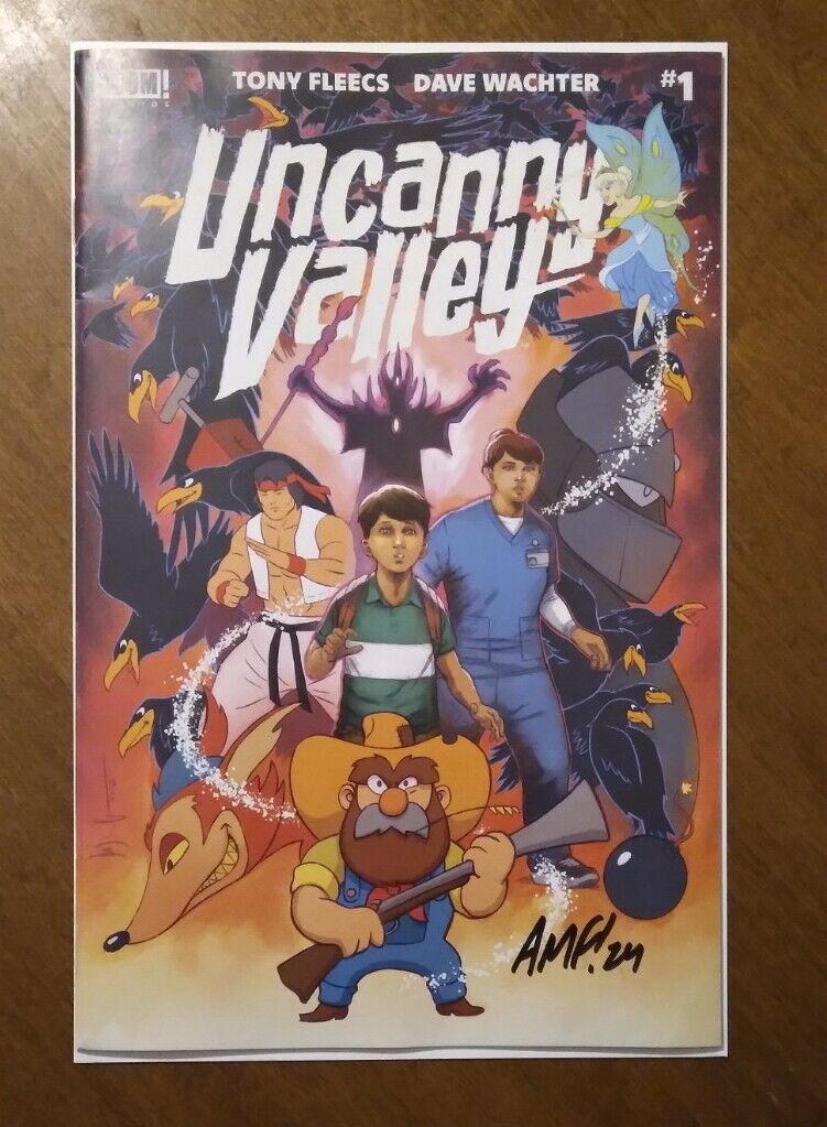 Uncanny Valley #1 Signed By Tony Fleecs With COA Boom Studios. 