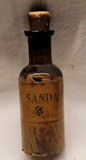 Wholesale Druggists Bowery NY Sandalwood Bottle Partial Contents Original Label picture
