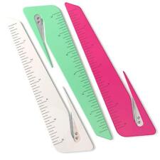 Ruler & Letter Opener Combo - Easy to Hold - Oversized Grip - Colorful 6 Inch... picture
