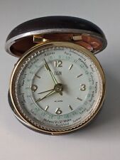 Vintage Elgin World Time Travel Alarm Clock Works Well picture