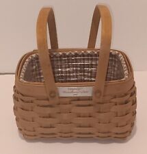 Longaberger Woven Memories Basket 2003 w/ Liner & Protector picture