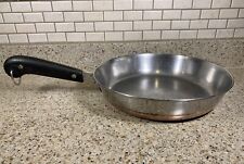 Revere Ware 10 In. Skillet Fry Pan Copper Bottom 1801 Vintage picture
