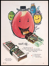 1954 Mars MILKY WAY Chocolate Candy Bar L. BEMELMANS Art Colorful Eggs Vtg AD picture