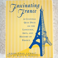 Fascinating France Cultural Quiz Card Deck Language Arts History Knowledge Fun picture