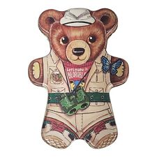 Vtg Nature Safari Teddy Bear Get Well Storage Tin 