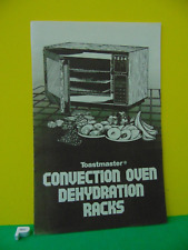 Vintage Toastmaster Convection Oven Dehydration Racks Instructions picture