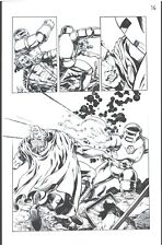 Mighty Titan #5 Titan vs Robot original inks picture
