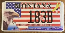 183B Vanity License Plate Montana Planet Exoplanet Gas Giant Liberty and Justice picture