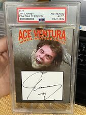 PSA PSA/DNA Custom Card Jim Carrey Cut Signature Ace Ventura 2 Auto Authentic picture