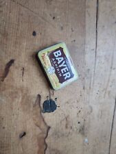 Vintage Bayer Aspirin Tin Small 12 Tablet Holder Nice Collectable picture