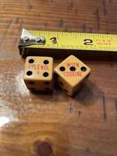 Rare Vintage Promo Tylenol With Codeine Bakelite Dice Set Can Only Roll A 7 picture