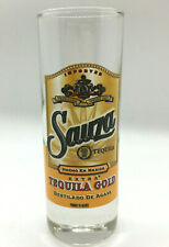 SAUZA EXTRA TEQUILA GOLD Shot Glass Alcohol Shots MEXICO Tall 4 1/8