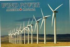 Wind Power Wind Turbines Alberta Canada Postcard picture
