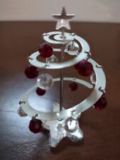 SWAROVSKI Miniature CRYSTAL MEMORIES Silver Spiral Christmas Tree  picture