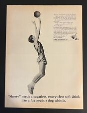 Sugar 1967 Life Print Add 13x11 Health Propaganda Nutrition Boy Basketball picture