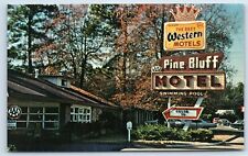 Postcard Pine Bluff Motel & Plantation Embers Restaurant in Pine Bluff Arkansas picture