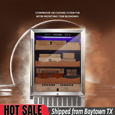 Electronic Cooler Humidor 3 in 1,  24'' Buit-in Glass Door , Touchpad,TX2 picture