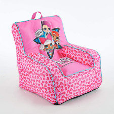 LOL Surprise Kids Nylon Bean Bag Chair with Piping & Top Carry Handle, Large picture