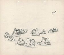 1945 WALTER LANTZ ENEMY BACTERIA ORIGINAL PRODUCTION DRAWING ANIMATION ART PAGE picture