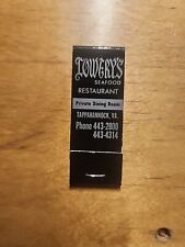 Vtg Unstruck Matchbook Lowery's Seafood Restaurant Tappahannock VA Retro Small picture