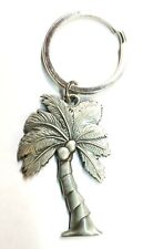 Pewter Palm Tree Key Ring picture