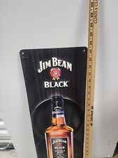 Jim Beam Black Metal Sign Man Cave Bourbon Advertising picture