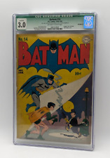 1942 1943 DC COMICS BATMAN #14 (CGC Green Label 3.0) 2nd Penguin Cover picture