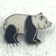Panda Bear Pin Vintage Metal Enamel By Mafco picture