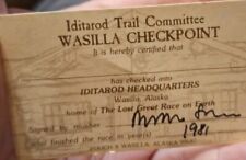 1981 Alaska Iditarod Trail Committee Wasilla Checkpoint HQ Dog Sled Race  picture