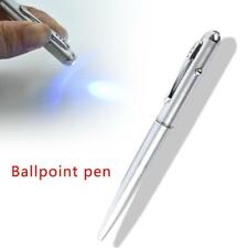 UV Light LED Silver Ballpoint Pen Invisible Ink Secret Gifts Hot picture