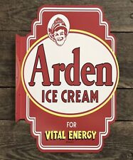 ARDEN ICE CREAM for Vital Energy Metal Flange Sign, 23.5” x 15” picture