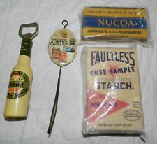 Lot of 4 vintage Advertising Items - Walker's Austex Prod., Holland Brand Beer,  picture