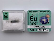 Europium Metal Rare Earth 99.99% Eu Element Sample Glass Ampoule Element Tile picture