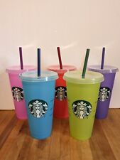 Starbucks UV Color-Changing Reusable Cold Cups Solar Activated - Set of 5 picture