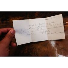Antique Sick Note Letter 1917 1910 Infection Excusing From Orchestra Music Class picture