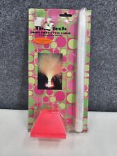 VTG Tiny Tech Mini Fiber Optic Lamp Rainbow Colors Pink Base Battery Operated picture