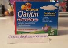 Claritin 24-Hour Allergy Antihistamine Chewable Tablets - 60 Count ~ Fast Ship picture