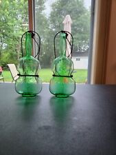 Two Green Violin Bottles picture
