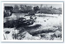 Putnam Connecticut CT Postcard Cargil Falls Buildings Houses Rocks 1978 Vintage picture