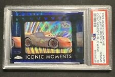 2023 Topps Chrome Disney 100 Lightning McQueen Iconic Moments Blue /23 PSA 10 picture