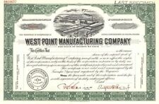 West Point Manufacturing Co. - Textiles Manufacturing Stock Certificate - Specim picture