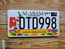 Alabama Expired 2019 Autism License Plate Auto Tag DTD998 picture